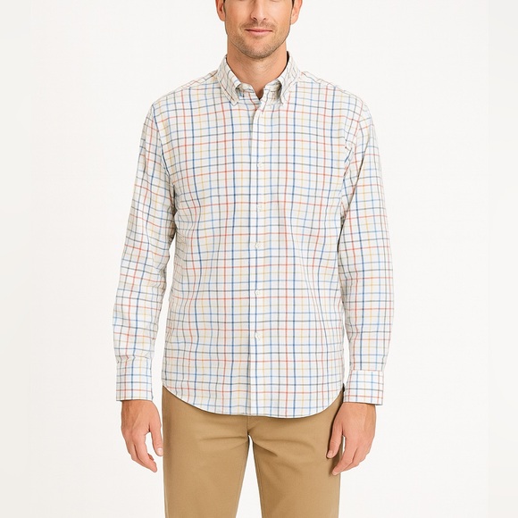 Barbour Plaid Button Down Shirt Long Sleeve Men’s Size Medium Regular Fit - Picture 1 of 12